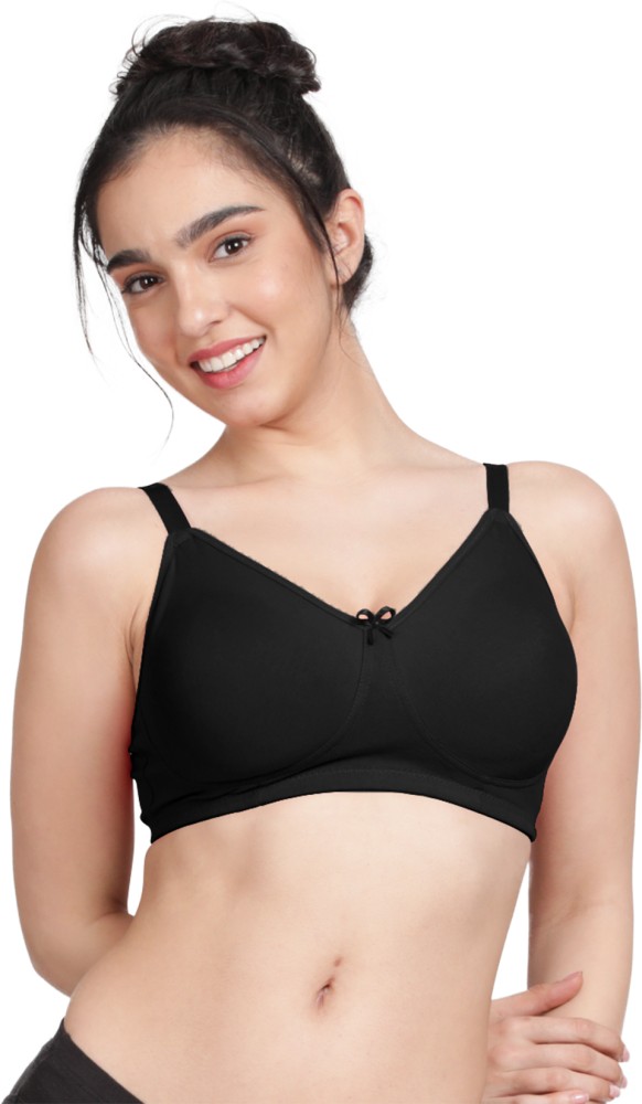 Susie Susie by Shyaway Black Beauty Non Padded Wirefree Full Coverage  Everyday Bra Women Full Coverage Non Padded Bra - Buy Susie Susie by Shyaway  Black Beauty Non Padded Wirefree Full Coverage