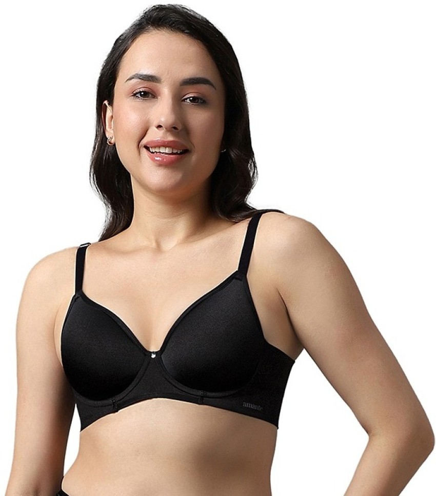 Buy Amante Black Under Wired Padded Push Up Bra for Women Online