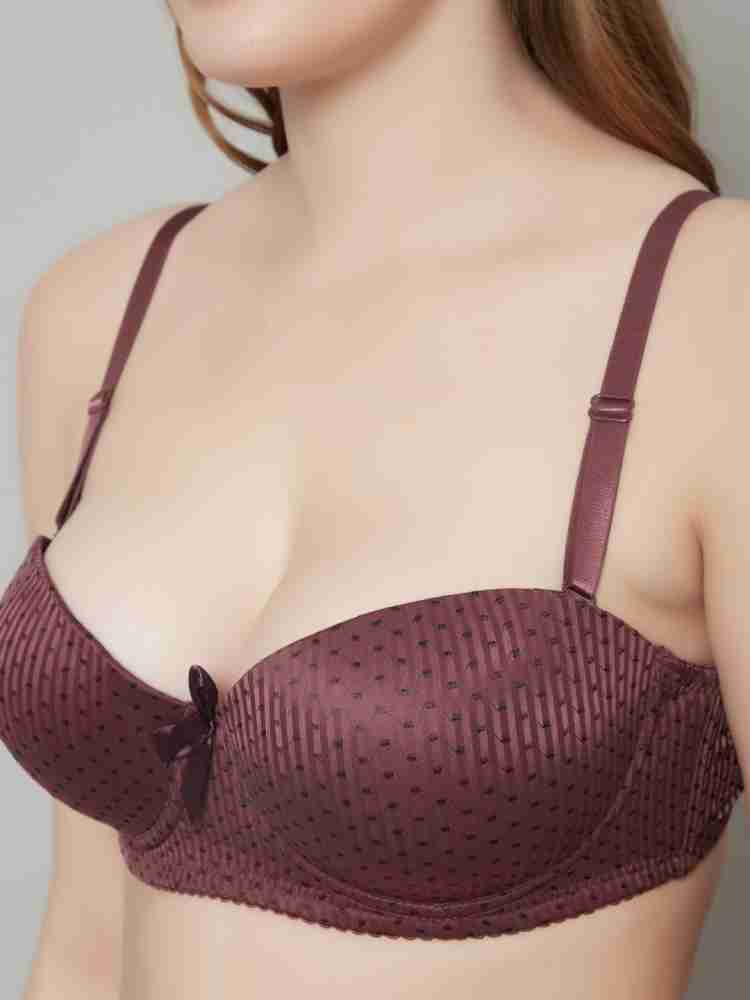Buy PrettyCat 32B Solid Polyester Blend Push-Up Bra For Women(PC