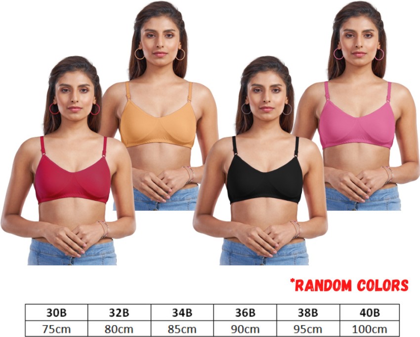 Buy Poomex® Cotton Bra for Girls and Women's - (Pack of 5