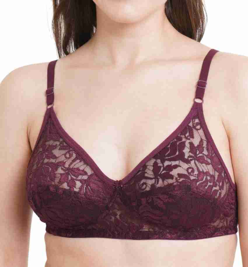  Bras for Women No Underwire Sexy Lace Bra for Womens Underwire  Bra Lace Floral Bra Unlined Unlined Plus Size Full (A, 38/85B) : Sports &  Outdoors