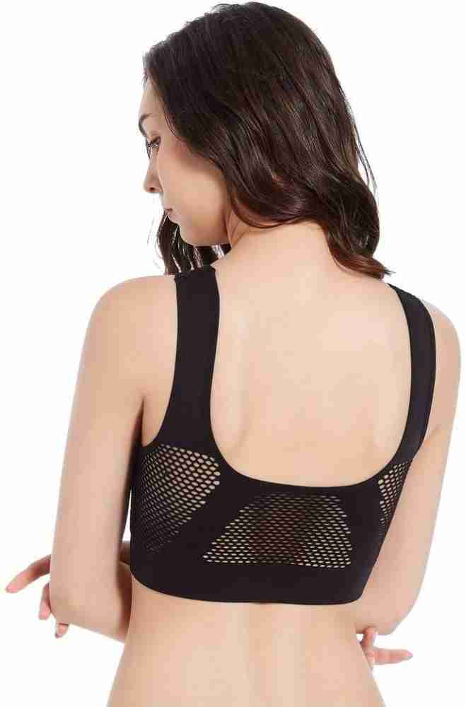 AIR BRA, SPORTS BRA, STRETCHABLE REMOVAL PADDED & NON-WIRED