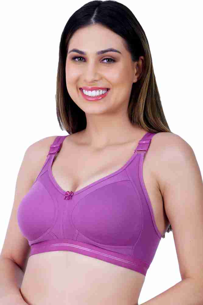 Ladyland Damani women Cotton 4 hook bra Women T-Shirt Non