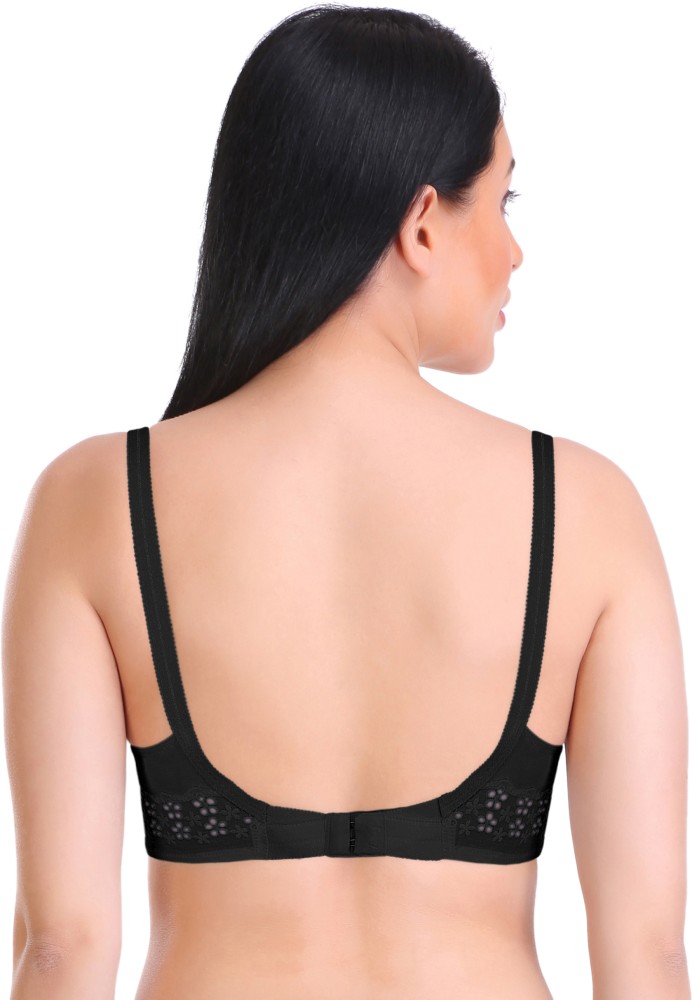 Featherline Cotton Embroidered Women's Everyday Full Coverage Women  Minimizer Non Padded Bra - Buy Featherline Cotton Embroidered Women's  Everyday Full Coverage Women Minimizer Non Padded Bra Online at Best Prices  in India