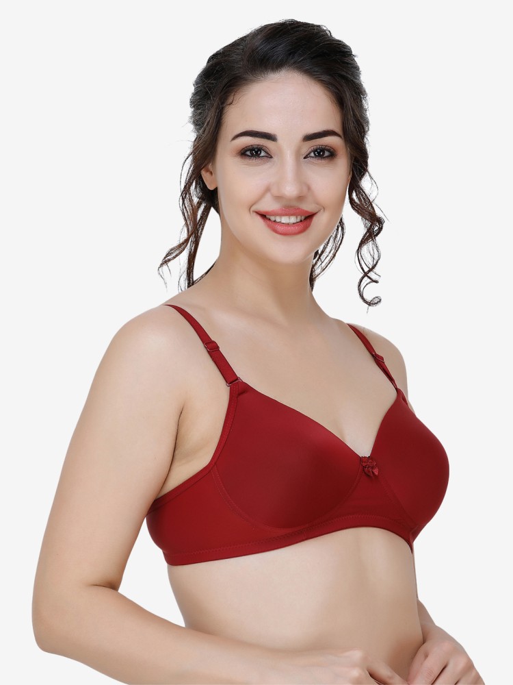 Buy online Red Cotton Tshirt Bra from lingerie for Women by Penny By Zivame  for ₹449 at 31% off