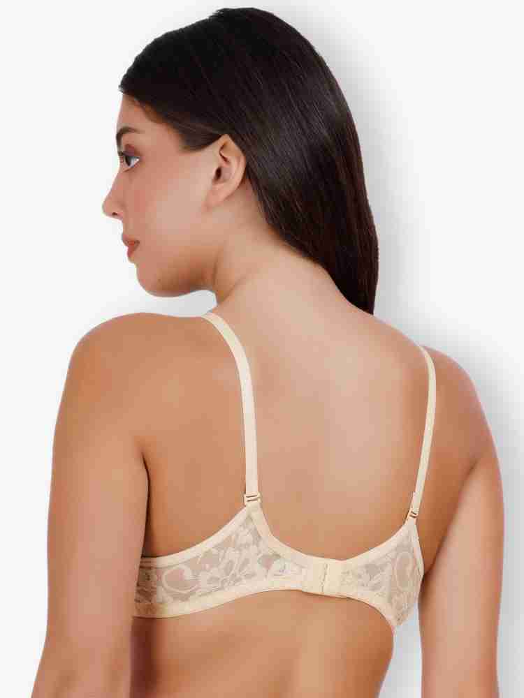 Selfcare Womens Net Half Coverage Plunge Bras Women T-Shirt