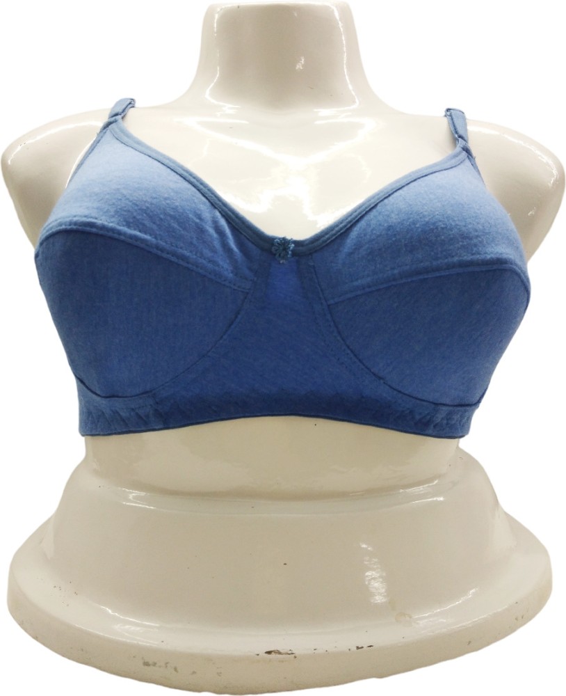 Plain Full Figure Sigma Women Everyday Non-Padded Cotton Bra at Rs