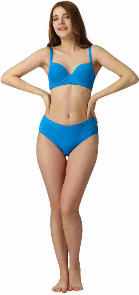 SOIE Women Bikini Blue Panty - Buy SOIE Women Bikini Blue Panty Online at  Best Prices in India