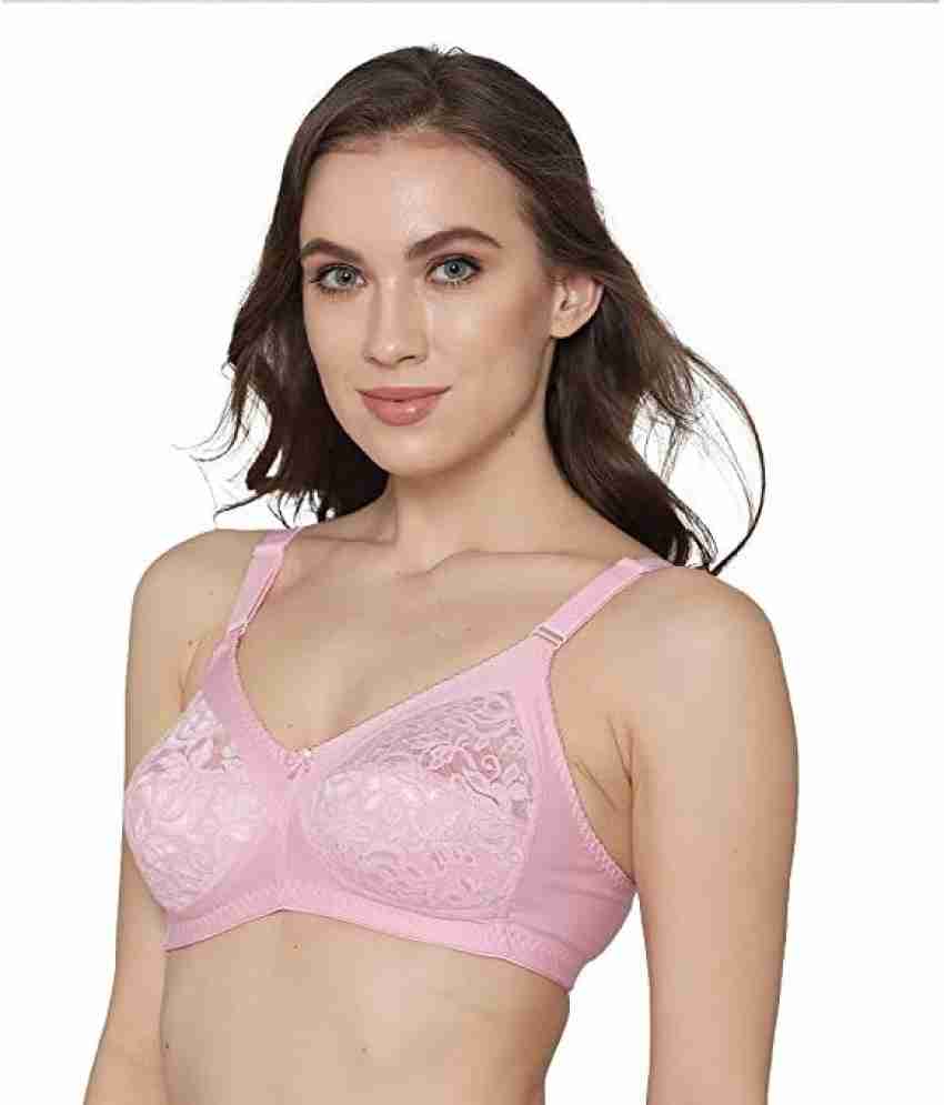 Girls 2 Pack Moulded Bras - Pink/White