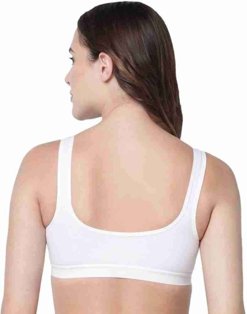 Buy Kalyani Women/Girls Cotton bra with elastic strap in cup size, White  Colour, (40) at