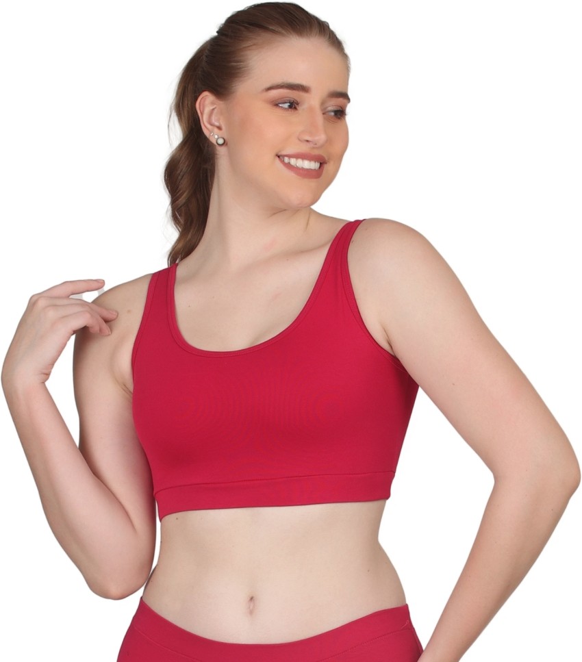 Buy POOJARAGENEE Women's Pure Cotton Sports Bra for Gym, Athletic