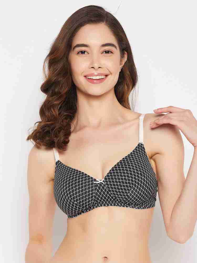 Clovia Lightly Padded Non-Wired Full Coverage Polka Print Multiway