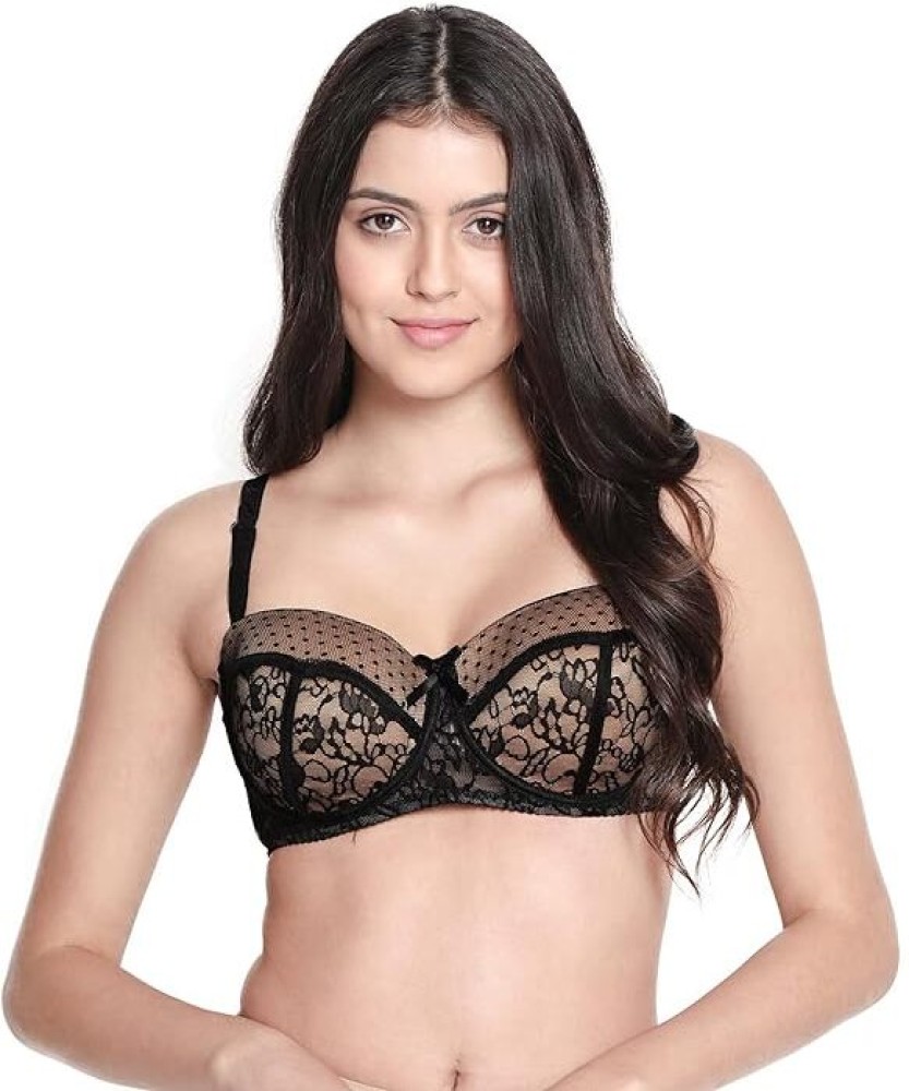 Susie Susie 3/4th Coverage Underwired Lace Overlay Balconette
