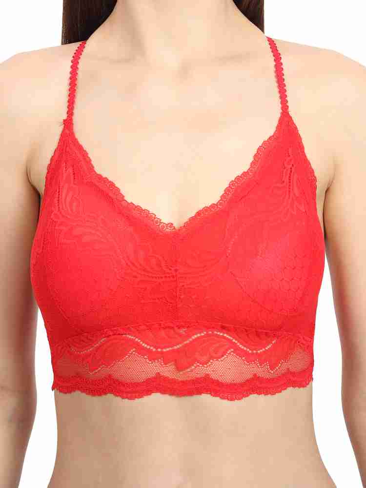 SEXYFIT MDLN-FNBC-WT Women Bralette Lightly Padded Bra - Buy SEXYFIT  MDLN-FNBC-WT Women Bralette Lightly Padded Bra Online at Best Prices in  India