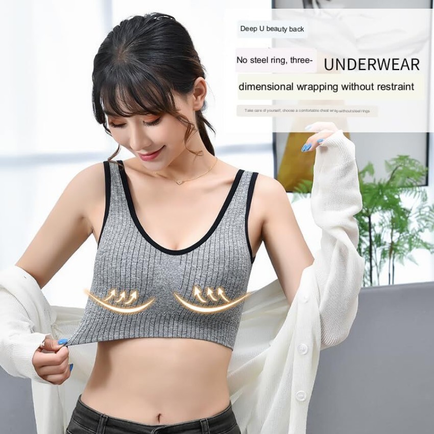Women Bra No Steel Ring Beauty Back Wrapped Chest Comfortable