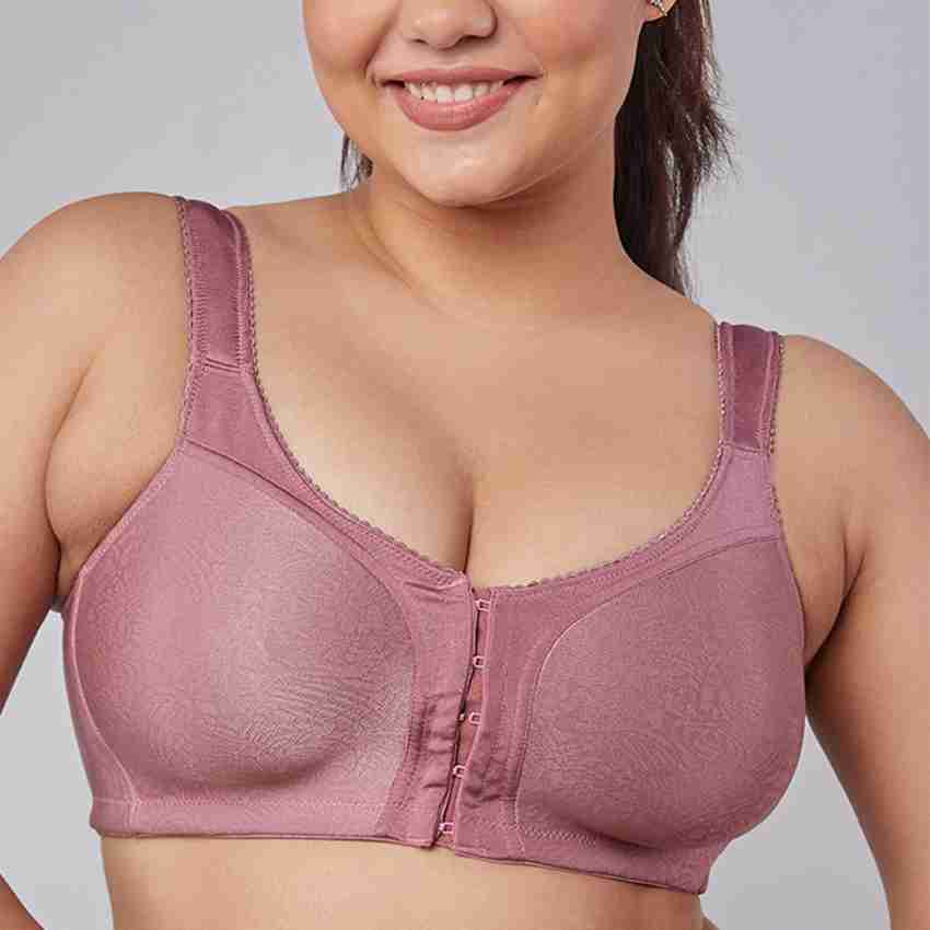 maashie M4410 Premium Jacquard Front Open Non Wired Bra, Onion 40D  Pack  of 2 Women Full Coverage Non Padded Bra - Buy maashie M4410 Premium  Jacquard Front Open Non Wired Bra