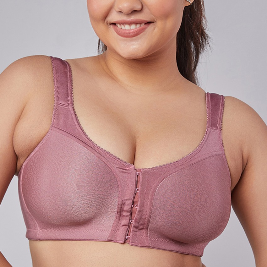 Buy Clothonics Non-Wired Non-Padded Full Coverage Front Open Bra