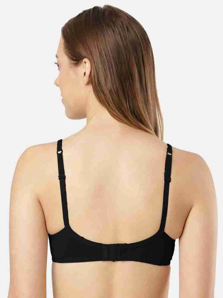 Buy Jockey 1723 Womens Wirefree Padded Super Combed Cotton Elastane T-Shirt  Bra - Black online