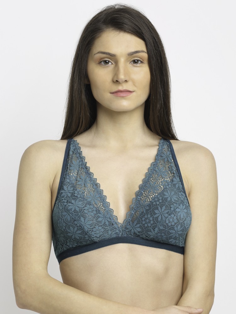 Buy EROTISSCH Maroon Lace Non-Wired Non Padded Sheer Bralette