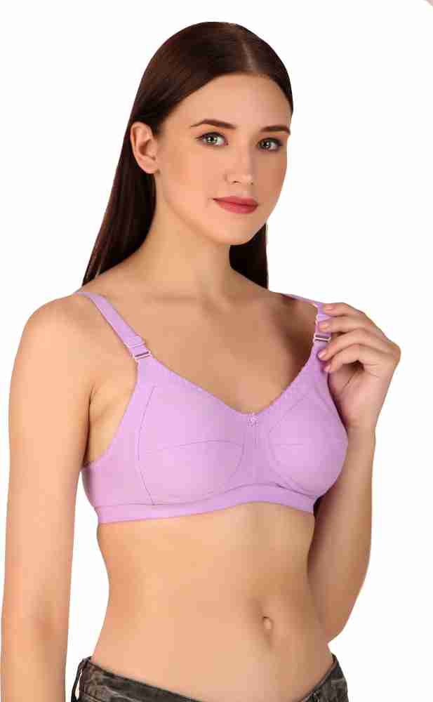 Buy winsure Woman's Non Padded Non Wired Seamed Cotton Bra Combo