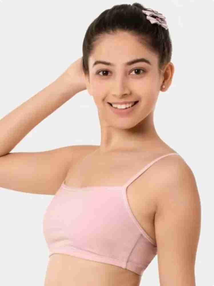 BRAAFEE Pack of 5 girls cotton non padded full coverage beginner bra Girls  Training/Beginners Non Padded Bra