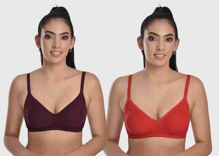 Buy POOJA RAGENEE Pack Of 3 Non Wired Full Coverage All Day