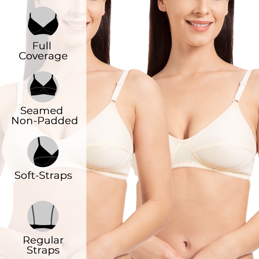 Buy Komli Plus-Size Padded T-Shirt Bra - Beige (34C) Online