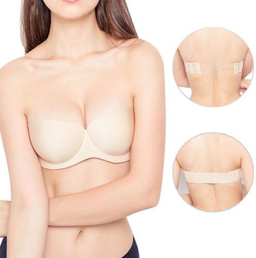 Women Transparent Clear Bra Invisible Push Up Underwear Lingerie