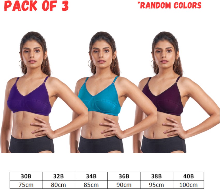 Prithvi Sports Bra For Girls & Women's (Pack of 3, Random Colors)/ Women  Sports Non Padded Bra - Buy Prithvi Sports Bra For Girls & Women's (Pack of  3, Random Colors)/ Women