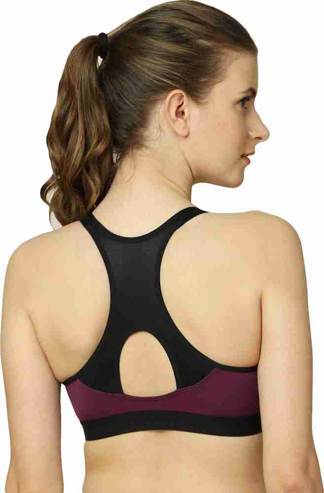 Nylon Women Sports Lightly Padded Bra Combo, Black and Gray at Rs 125/piece  in Surat