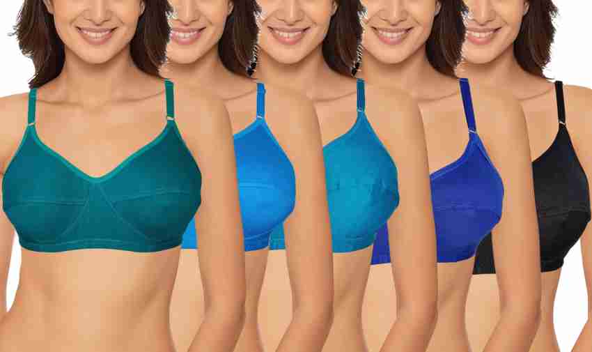 turquoise blue non padded regular bra