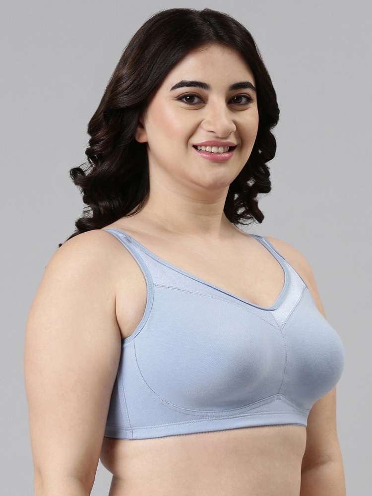 Buy Enamor Full Coverage, Wirefree A112 Smooth Super Lift Classic Full  Support Cotton Women T-Shirt Non Padded Bra Online at Best Prices in India