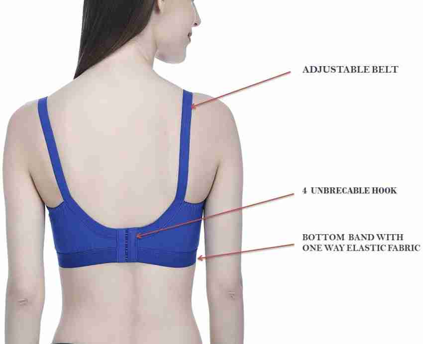 Viyan Hub Plus Size bra (40 to 50) - pack of 3 multicolours Women