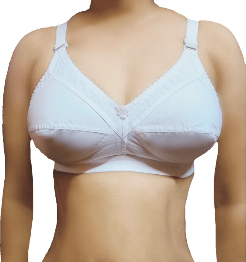 Women Non-padded Plain C-108 Cotton Fabric Full Coverage Bra, Size: 75-110  at Rs 185/piece in Sahibabad