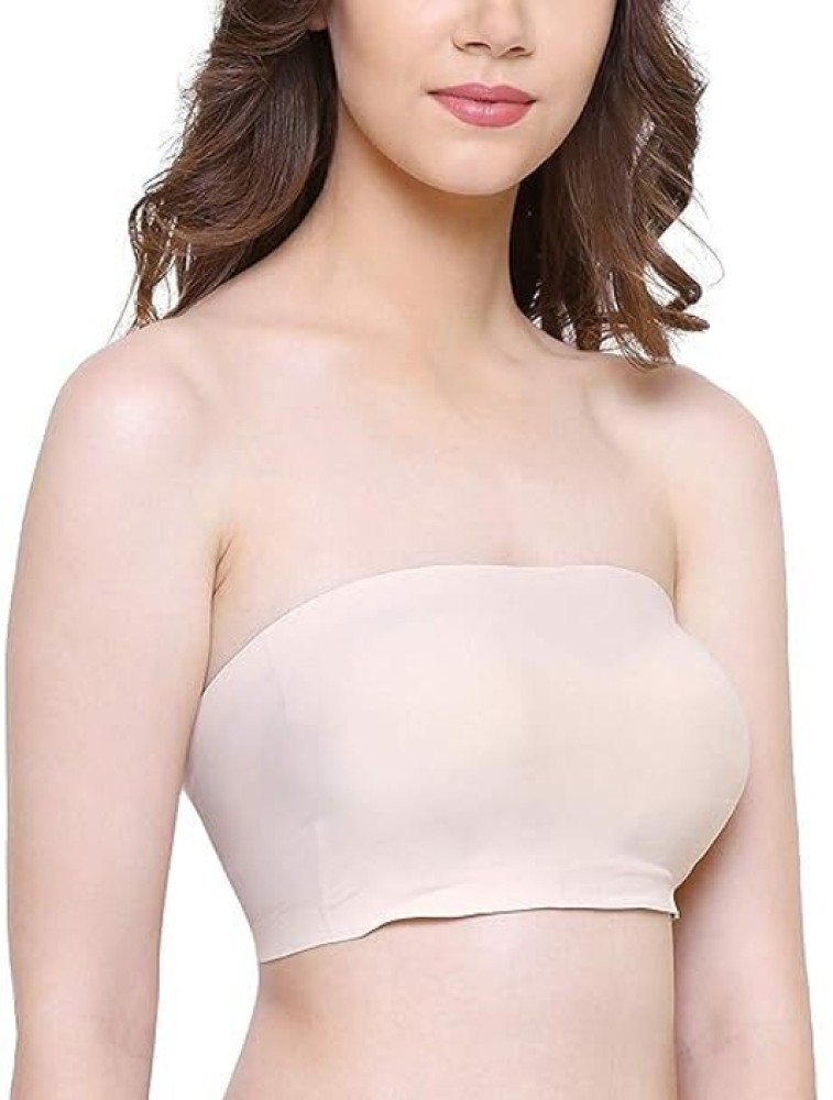 Elite Goods Women's Padded Silky Smooth Bandeau Stretch Seamless Strapless  Tube Top Bra Women Bandeau/Tube Lightly Padded Bra - Buy Elite Goods  Women's Padded Silky Smooth Bandeau Stretch Seamless Strapless Tube Top