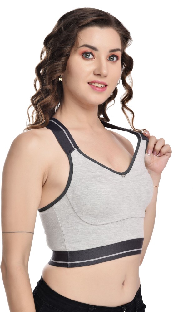 Alishan Women's Cotton Non Padded Non Wired Sports Bra – Online
