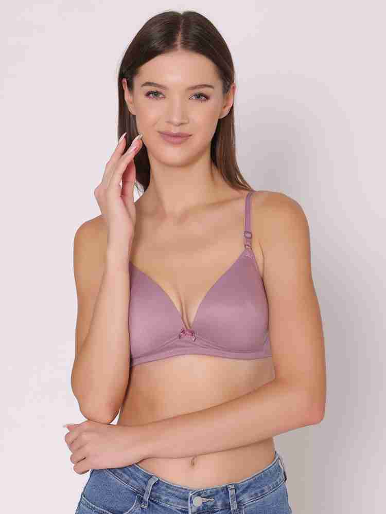 Buy BODYSHELL Pack of 3 Women Plunge Lightly Padded Bra (Maroon