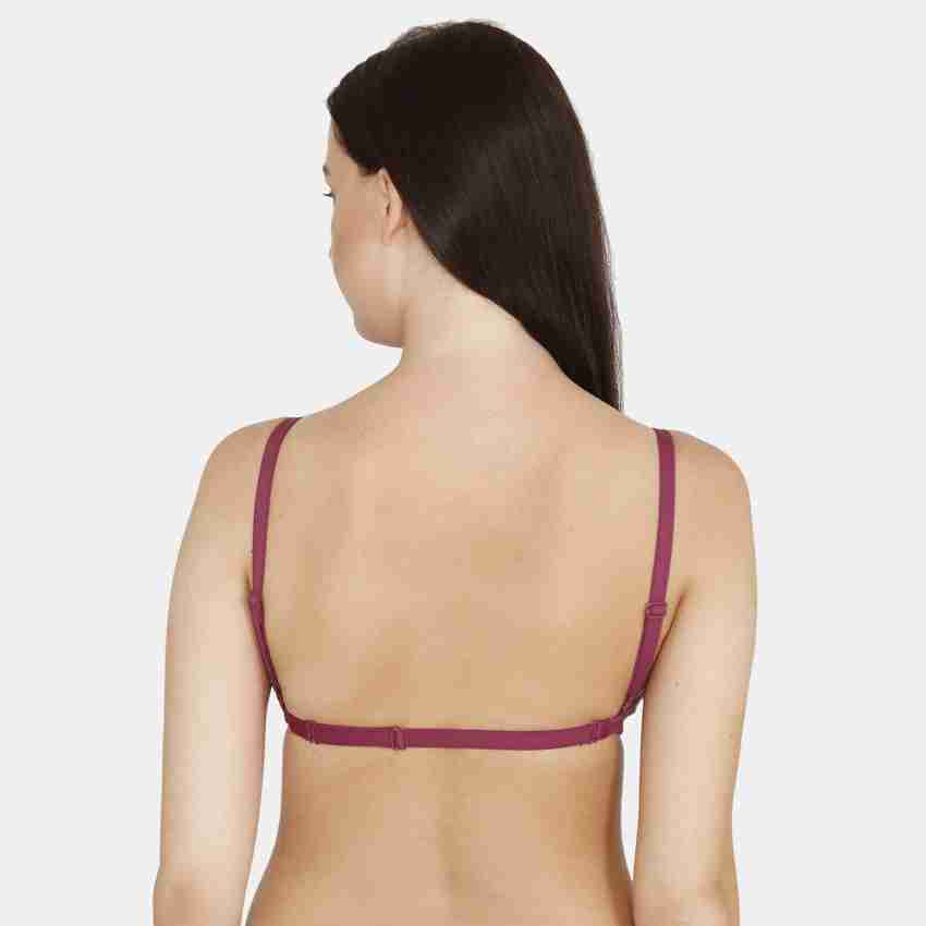 Buy Zivame Maternity Double Layered Non Wired 3-4th Coverage Nursing Bra -  Beet Red online