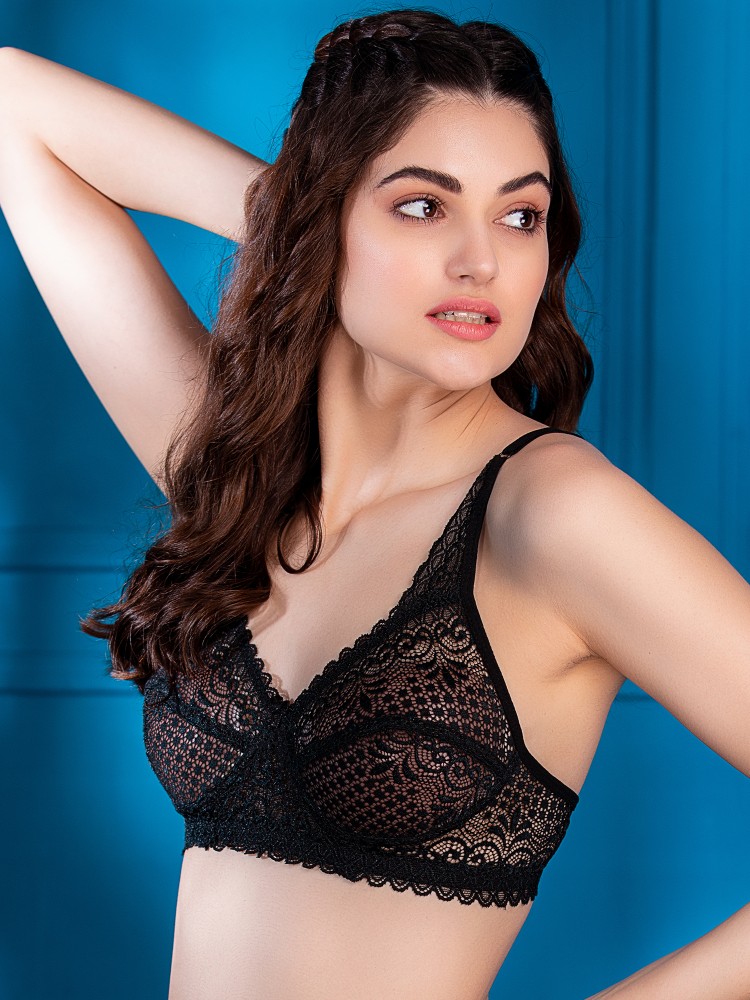 Buy Lace Non-Padded Non-Wired Full Cup Plus Size Bra Online India, Best  Prices, COD - Clovia - BR1055R14