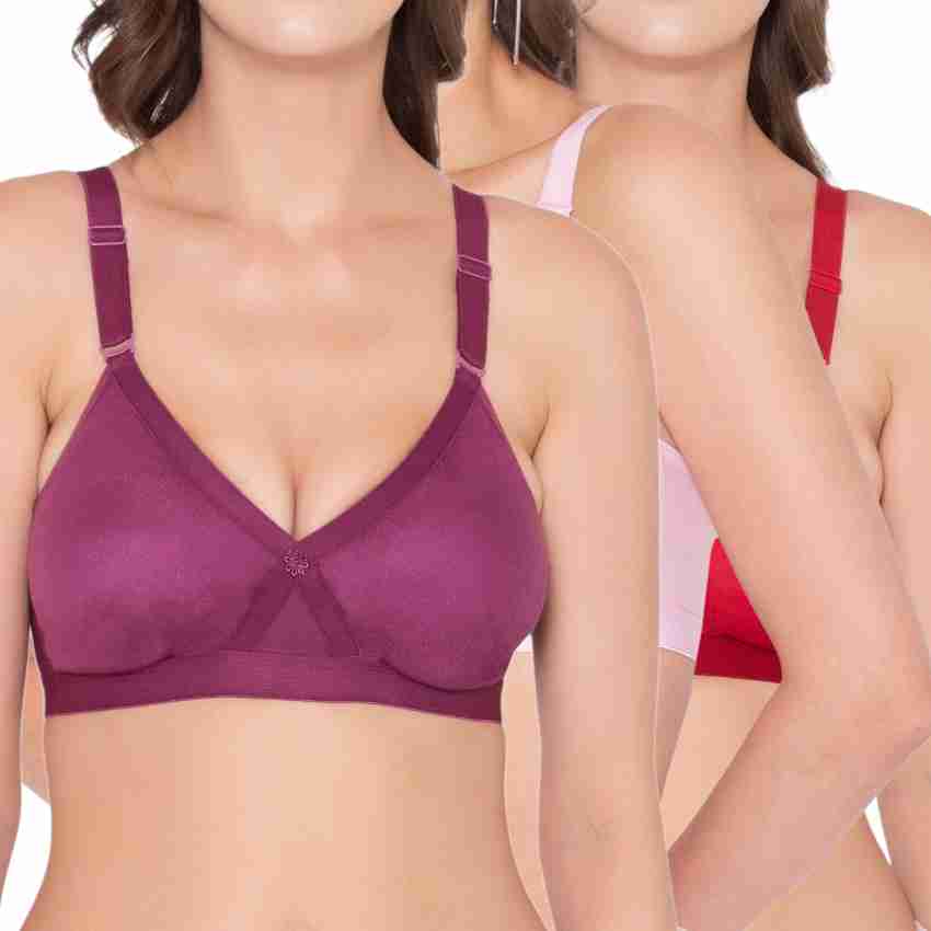 SOUMINIE Souminie Seamless 100% Cotton Cross-Fit Seamless Cups Bra