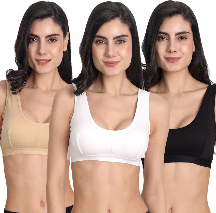 Aimly Women's Cotton Non-Padded Full Coverage Sports Bra Women Sports Non  Padded Bra - Buy Aimly Women's Cotton Non-Padded Full Coverage Sports Bra  Women Sports Non Padded Bra Online at Best Prices