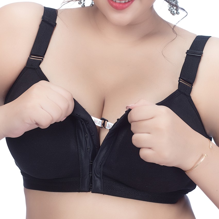 Trylo FRONT OPEN-BLACK-40-F-CUP Women Everyday Non Padded Bra - Buy Trylo  FRONT OPEN-BLACK-40-F-CUP Women Everyday Non Padded Bra Online at Best  Prices in India
