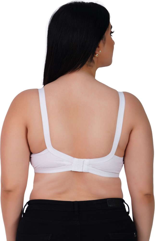 IPP Women's Cotton Wire Free Full-Coverage Bra-Pack of 3