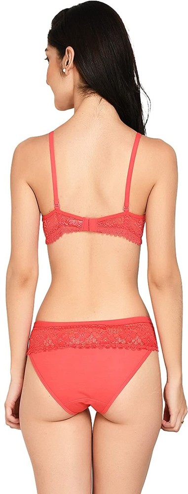 Buy Shree Hans Fashion Women Bikini Padded Bra & Panty Women Regular Lingerie  Set Red Set Of 3 Online at Best Prices in India - JioMart.