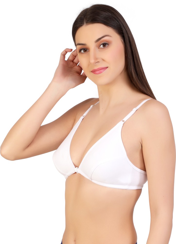 Auletics Women's Front Open Full Coverage Cotton Bra Double Fabric Front  Women Everyday Non Padded Bra - Buy Auletics Women's Front Open Full  Coverage Cotton Bra Double Fabric Front Women Everyday Non