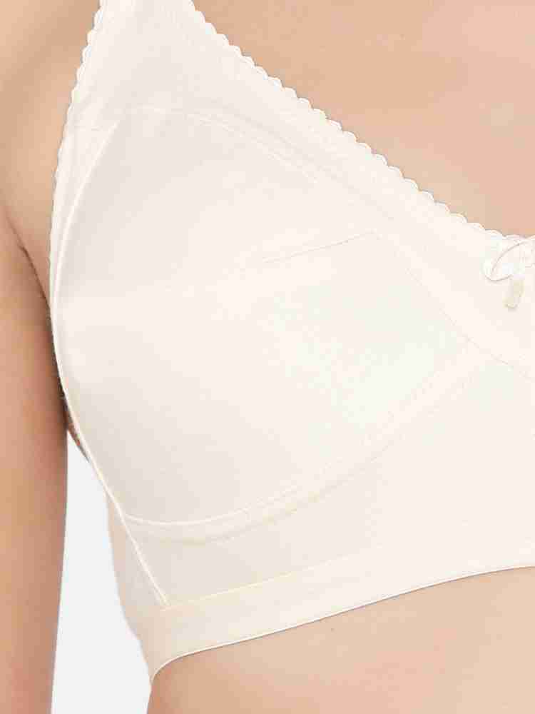 Clovia Cotton Rich Non-Padded Full Support Bra In Skin Women Minimizer Non  Padded Bra