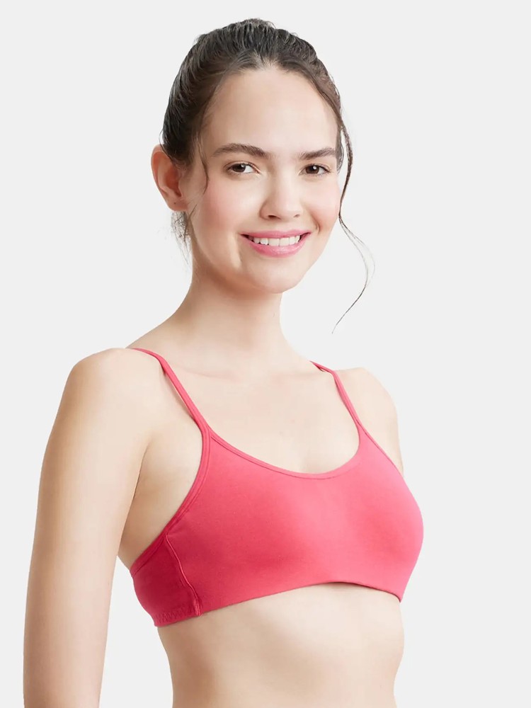 Buy Jockey SS12 Wirefree Non Padded Full Coverage Beginners Bra - Ruby at  Rs.499 online