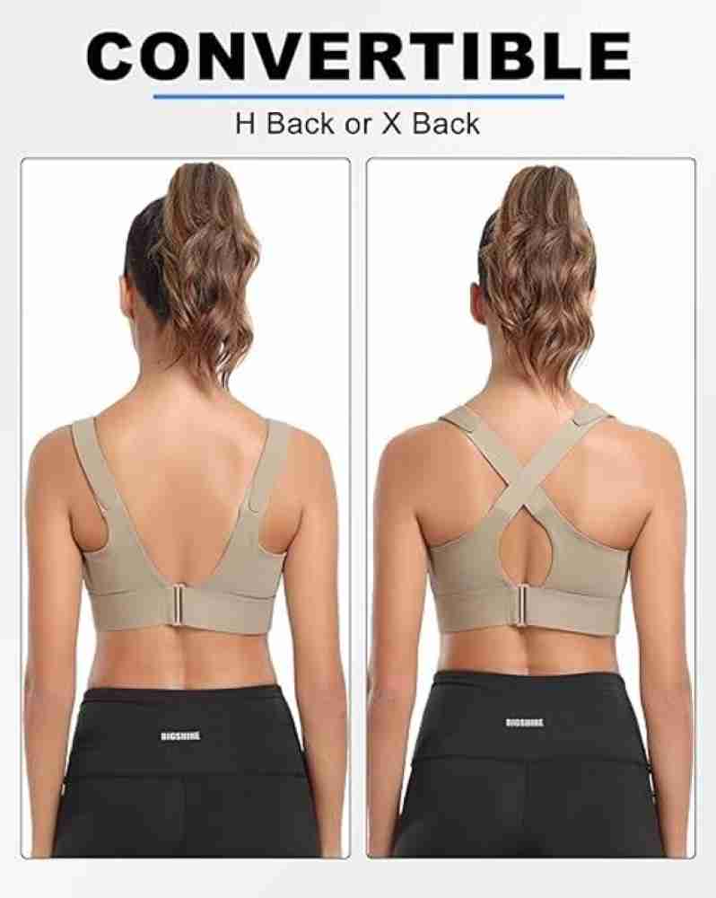 High Impact Convertible Racerback Sports Bra for Woman Padded