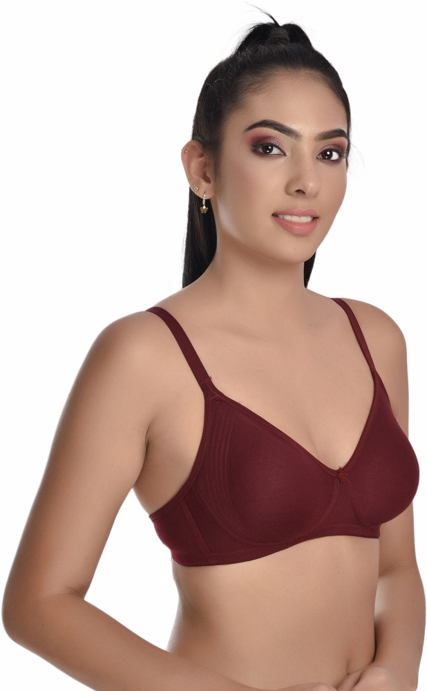 Buy Mod & Shy Self Design Non Padded Everyday Bra - Pink Online