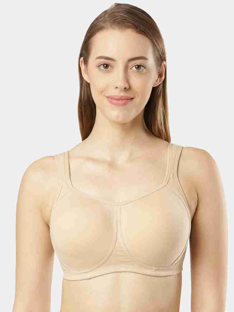 Buy Jockey FE78 Women's Wirefree Padded Super Combed Cotton Elastane  Stretch Full Coverage Plus Size Bra with Broad Wings_Beet Red_34D at